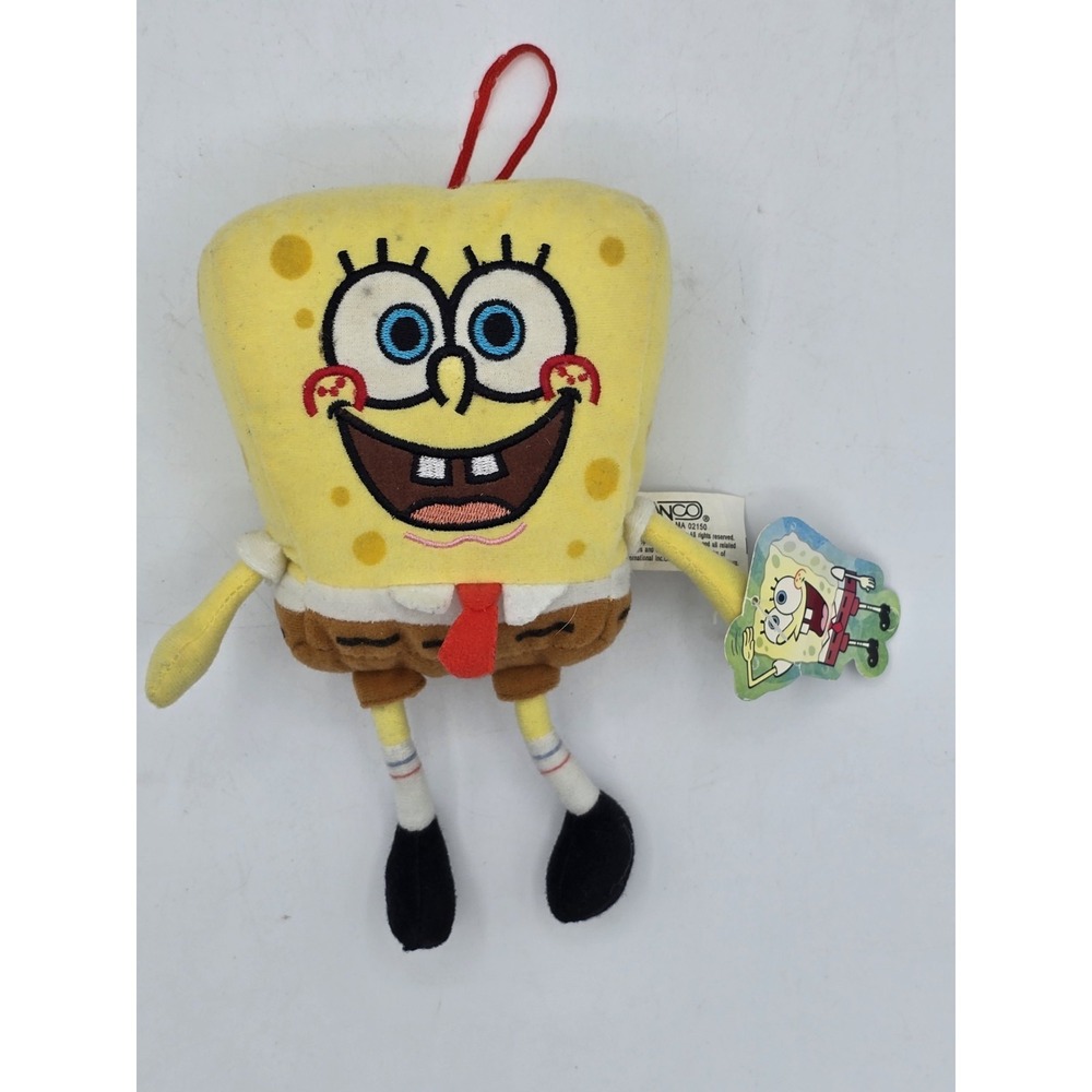 Nickelodeon SpongeBob SquarePants Plush Small 8" Yellow Vintage 2002 - NEW